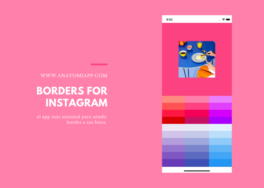 Borders for Instagram, el app más minimal para añadir bordes a tus fotos.
